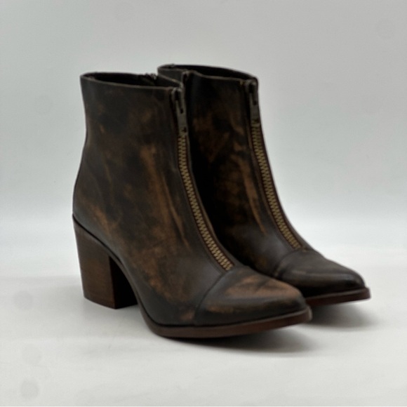 Freebird Claire Distressed Leather Ankle Boots. Size 11 - Picture 8 of 10